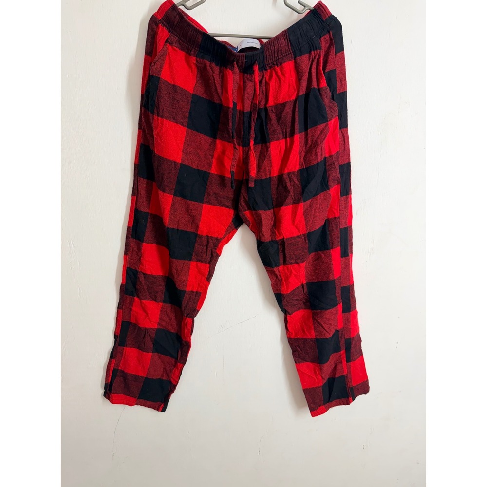 Old Navy Buffalo Plaid Flannel Pajama Pants Red Black Check Lounge Sleepwear L